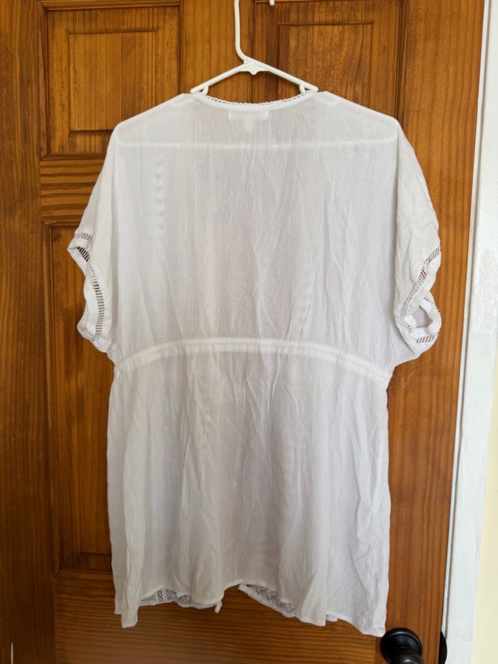 Miken White Swim Cover-Up - Picture 4 of 8